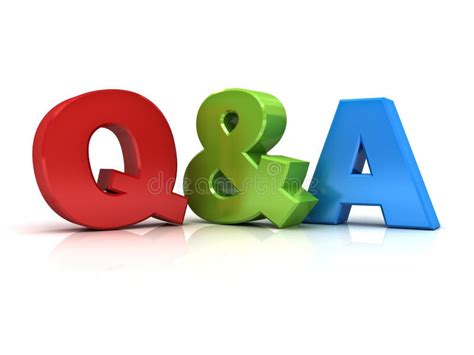 Questions And Answers Concept Q And A Word Stock Illustration - Image: 56018218