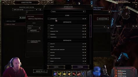 Last Epoch Loot Filter Guide 7.10 - YouTube