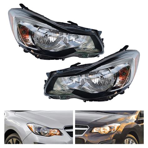 Headlight Assembly Halogen Left & Right For Subaru Impreza 2015 2016 2 ...