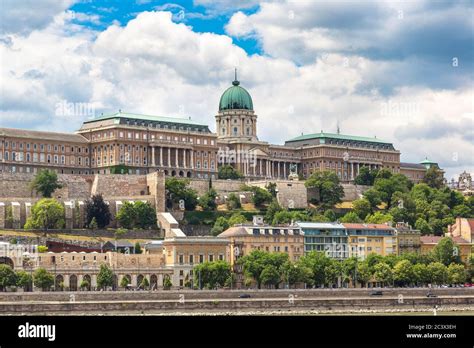 Royal Palace in Budapest in Hungary in a beautiful summer day Stock ...