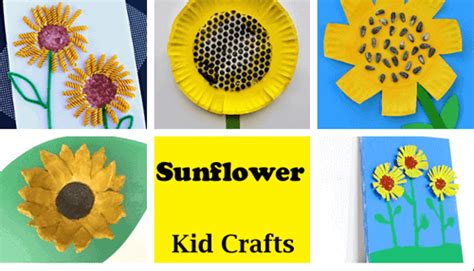 10 Easy Sunflower Crafts for Kids: Make Flower Crafts - A Crafty Life