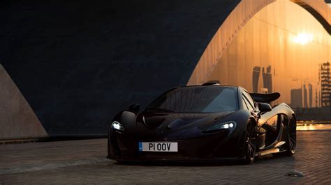 Download wallpaper 1920x1080 mclaren, p1, black, front view full hd ...