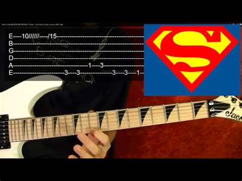 Play Superman Theme PERFECTLY! Guitar Lesson - YouTube