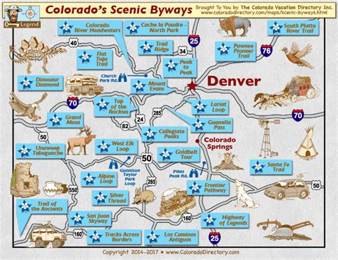 Colorado Scenic Byways Map | Drive Loop | CO Vacation Directory