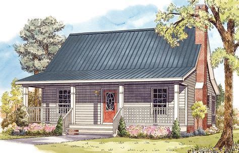 The design and layout of this cottage home plan brings back memories of days gone by. Chatting ...