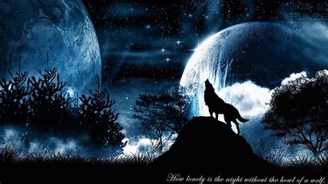 Wolf Howling At The Red Moon Wallpapers - www.Wolf-Wallpapers.pro