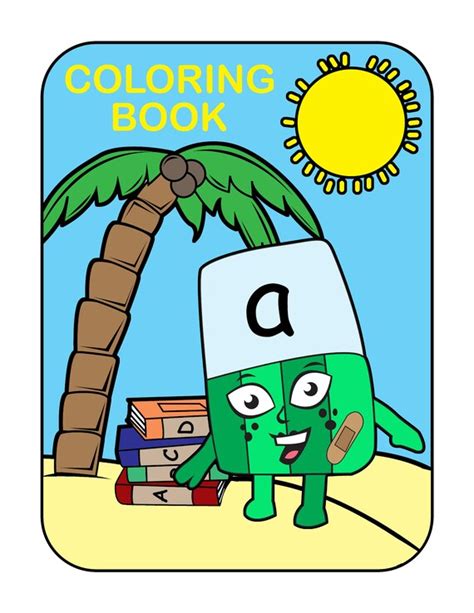 Alphablocks Coloring Book A to N Series 1 Instant Download | Etsy