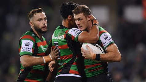 South Sydney Rabbitohs claim seventh straight NRL win with 34-20 triumph over Canberra Raiders ...