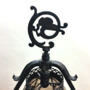 Art Deco cast iron smoke stand floor lamp - Old Lamps & Things, LLC