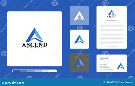 Illustration of Ascend Logo Design Stock Vector - Illustration of increase, element: 197440038