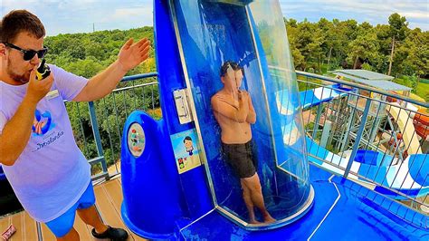 Rocket Launch Water Slide at Aquapark Istralandia - YouTube