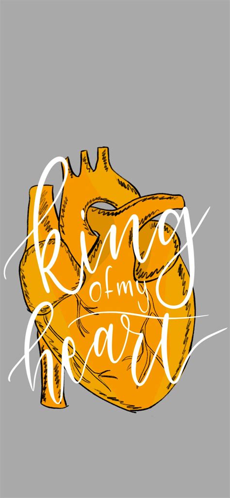 King of my heart IPhone Wallpaper | Etsy