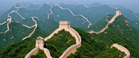 the great wall of china holding the ocean, aerial view | Stable Diffusion