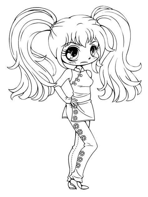 Gacha Life Coloring Pages chibi for Girls - Free Printable Coloring Pages