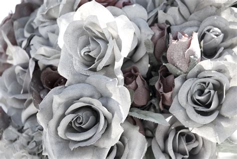 Grey Roses | This is a bouquet of fake flowers that have fad… | Flickr