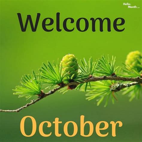 Welcome October