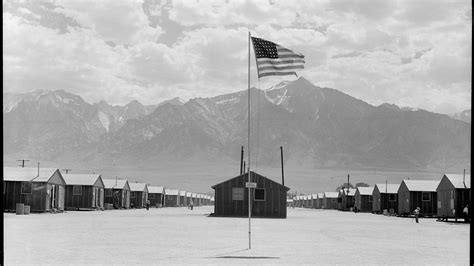 Rarely Seen Photos of Japanese Internment - Barracks at the internment camp in Manzanar, Calif ...
