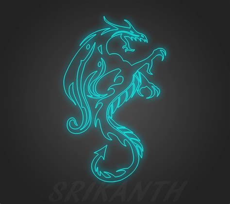 Blue Neon Dragon Wallpapers - Wallpaper Cave