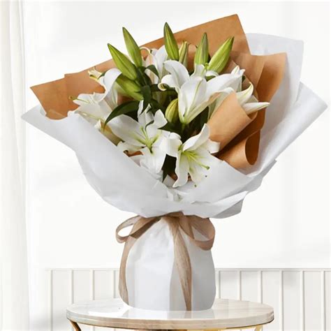 White Lilies Bouquet