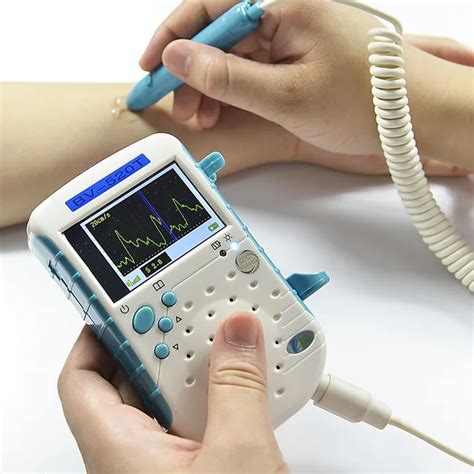 Unbidirection vascular doppler BV520T with color LCD digital and graphic display blood flow ...