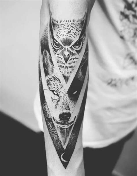 12+ Best Wolf and Owl Tattoo Ideas | Owl tattoo, Owl tattoo design ...