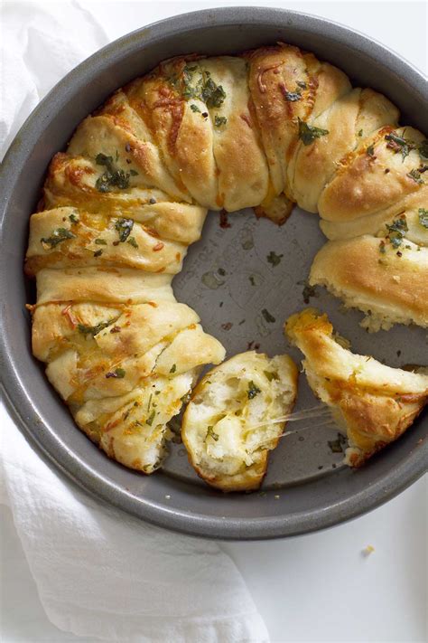 Cheesy Garlic Herb Pull Apart Bread Recipe | Girl Versus Dough