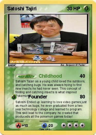 Pokémon Satoshi Tajiri 9 9 - Childhood - My Pokemon Card