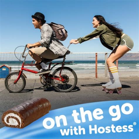 HOSTESS HOHOS, Rolled Chocolate Cake With Creamy Filling, Individually ...