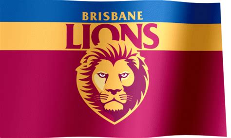 Brisbane Lions Flag GIF - All Waving Flags