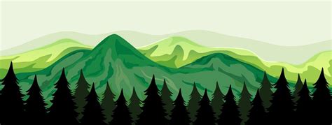 A beautiful mountain view 433570 Vector Art at Vecteezy