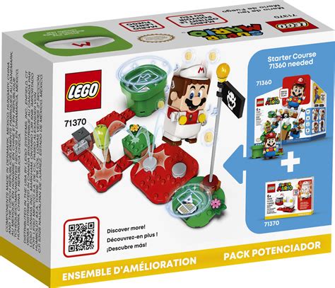 LEGO Super Mario Fire Mario Power-Up Playset, 71370 Toy Suit Accessory ...