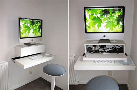 15 Wall-Mounted Desk Designs For DIY Enthusiasts