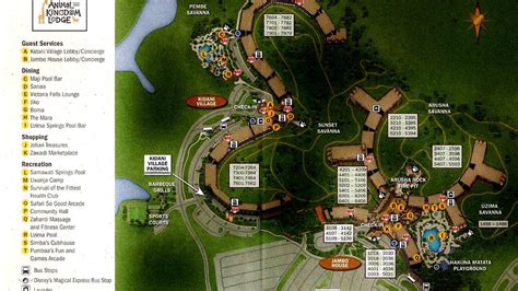 Animal Kingdom Lodge Kidani Village Map - Lodge Choices