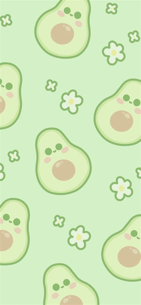 Cute Avocado Green Wallpapers - Aesthetic Kawaii Wallpapers 4k