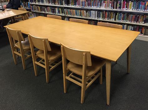 Vintage Oak Library Table For Our Dining Room | merrypad