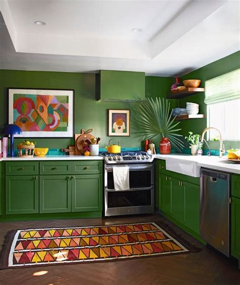 The Best Kitchen Paint Colors to Rev Up Your Walls | Green kitchen designs, Kitchen paint, Green ...