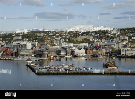 View from the bridge in Tromso Stock Photo - Alamy