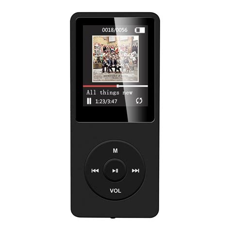 AGPTEK 16GB MP3 Player,Lossless Sound music player with Micro SD Card Slot, Black A02S - Walmart.com