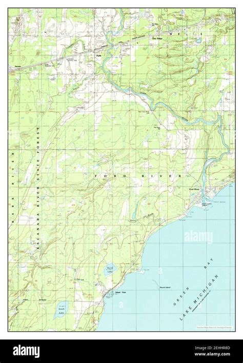 Ford River, Michigan, map 1985, 1:24000, United States of America by ...