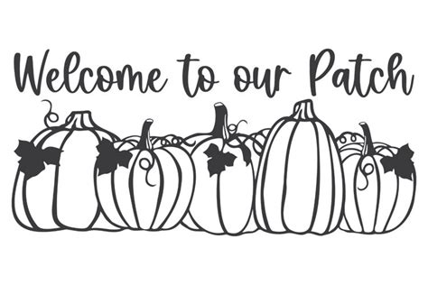 Pumpkin SVG | Pumpkin Clipart | Welcome SVG | Autumn sign