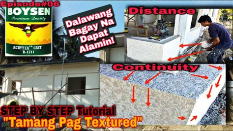 Paano Mag TEXTURED Paint || Boysen Acrytex Cast step by step | Episode#6 Painting Proj. - YouTube