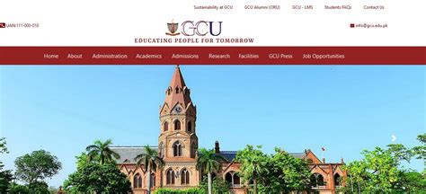 GCU Lahore Entry Test Result 2024 Merit List Download PDF