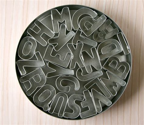 Cookie Cutter Set Mini Alphabet by sweetestelle on Etsy