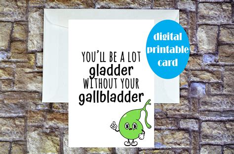 Printable Gallbladder Removal Card Gallbladder Surgery Card - Etsy ...