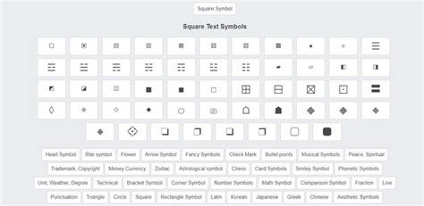 Square symbol | Squared symbol, Text symbols, Symbols