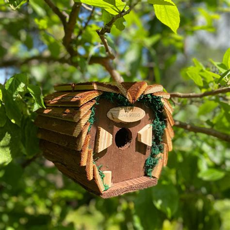 Wooden Love Bird Nest Box I Garden Selections