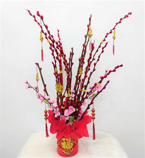 Online CNY floral arrangement - Blooming