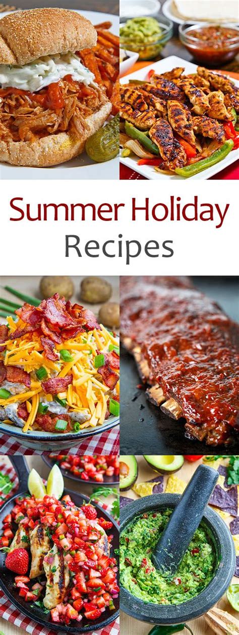 Summer Holiday Long Weekend Recipes | Summer holiday recipes, Weekend meals, Cooking recipes