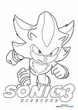 Sonic The Hedgehog 3  Coloring Pages For Kids sketch template