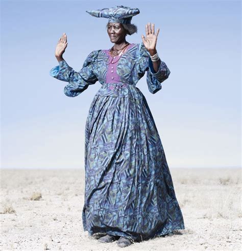 The Namibian women who STILL dress like colonists: Tribe clings 19th century dress 'to protest ...